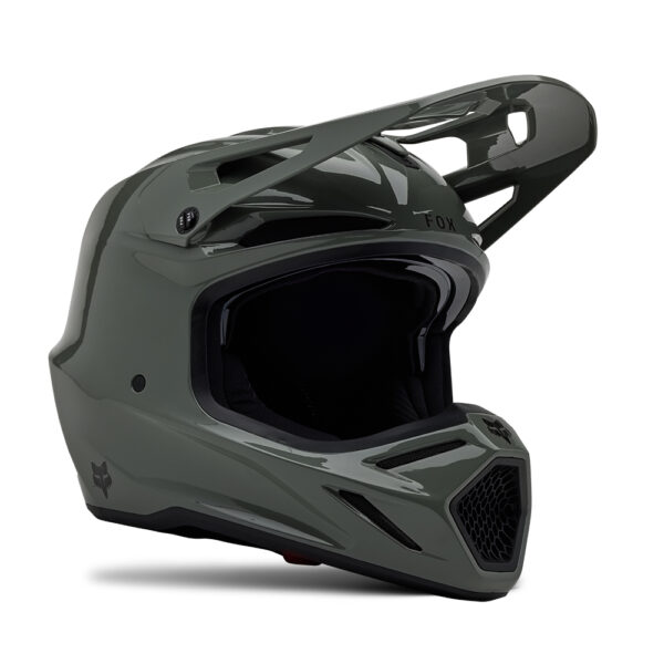 FOX V3 RS CARBON SOLID HELMET MIPS CE  DARK STONE