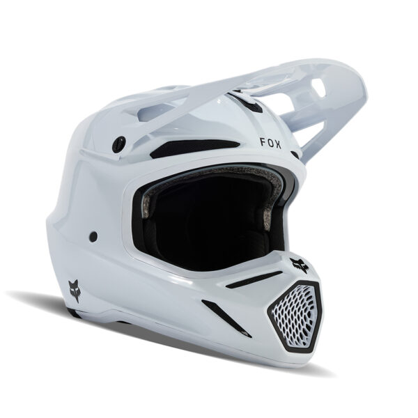 FOX V3 RS CARBON SOLID HELMET MIPS CE  WHITE