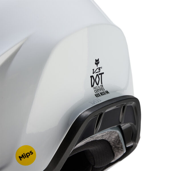 FOX V3 RS CARBON SOLID HELMET MIPS CE  WHITE