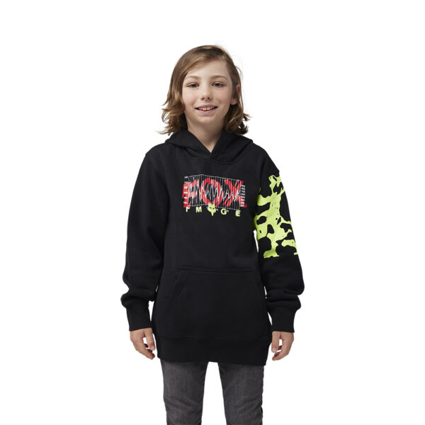 FOX YOUTH ENERGY FLEECE PULLOVER HOODY  BLACK