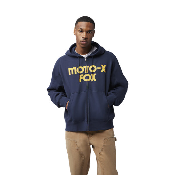 FOX MOTO-X OVERSIZED FLEECE ZIP HOODY  MIDNIGHT