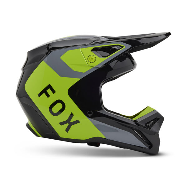 FOX V1 LEAN HELMET MIPS CE  GREY/YELLOW