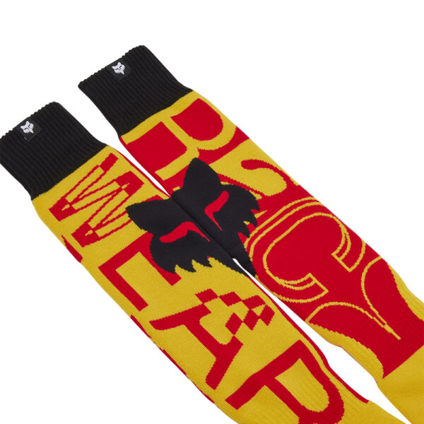 FOX 180 RACE SPEC SOCKS  PALE YELLOW