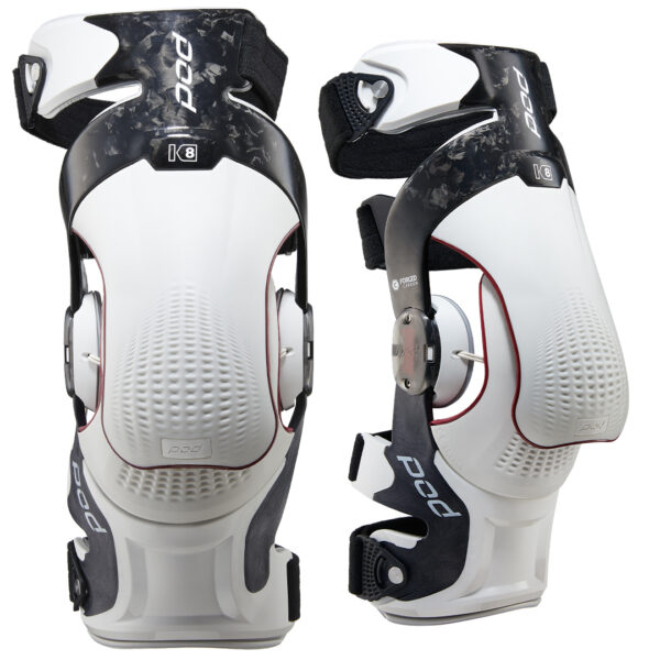 K8 3.0 KNEE BRACE PAIR  CARBON/WHITE