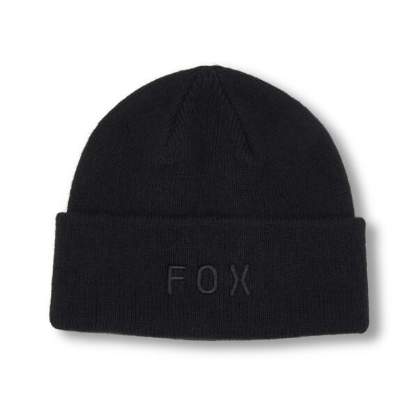 FOX WORDMARK BEANIE  BLACK