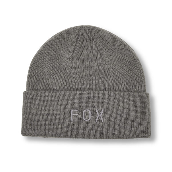 FOX WORDMARK BEANIE  PEWTER