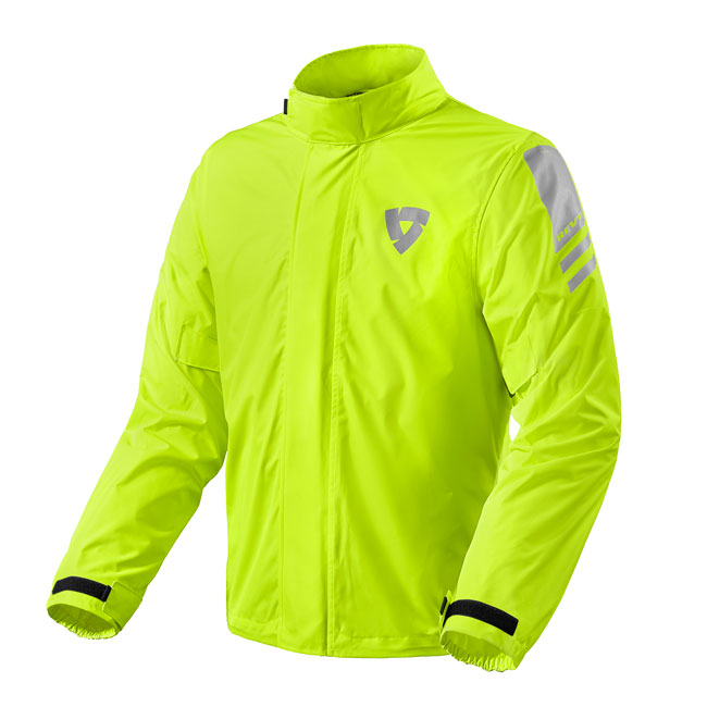 Cyclone 3 H2O Rain Jacket Neon Yellow Rev'it | Tracktion Motorcycles