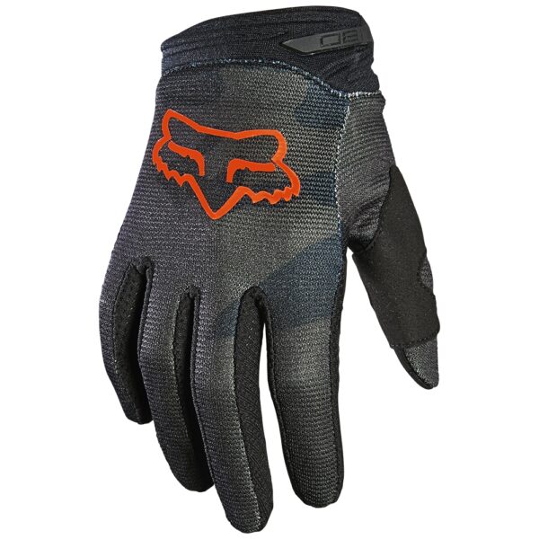 Fox 2021 Youth 180 Trev Gloves [BLACK CAMO]