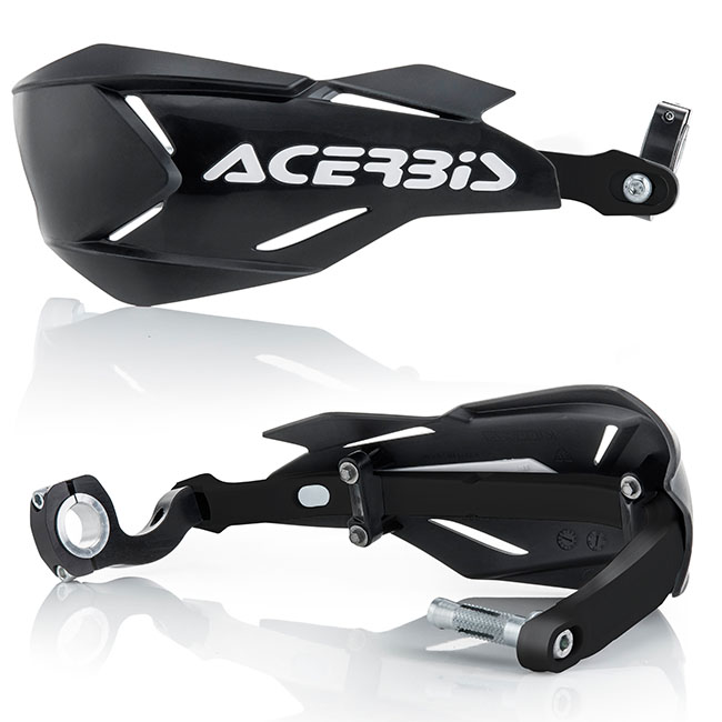 X-Factory Handguard Black/ Black Acerbis | Tracktion Motorcycles