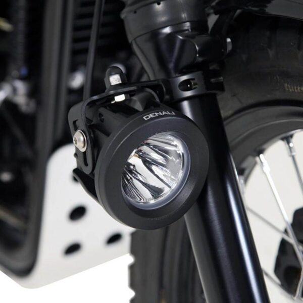 DENALI USD FORK TUBE LIGHT MNT/ 50-60MM DIAM TUBES BLK