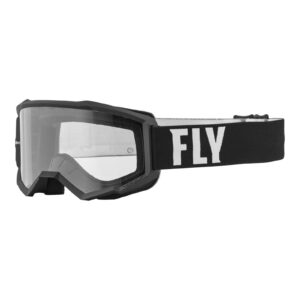 FLY '23 FOCUS YOUTH GOGGLE BLK/WHT CLEAR LENS