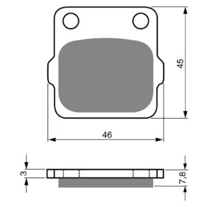 BRAKE PADS GOLDFREN OFFROAD RACING GF007 - K5 ( PR24)