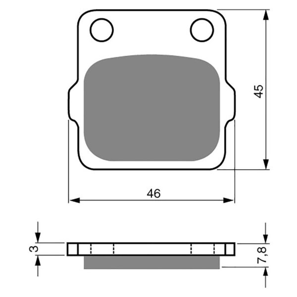 BRAKE PADS GOLDFREN OFFROAD RACING GF007 - K5 ( PR24)