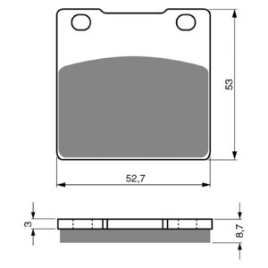 BRAKE PADS GOLDFREN SINTERED SPORTS GF016 - S3 ( PH12 )