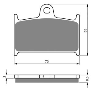 BRAKE PADS GOLDFREN SINTERED SPORTS GF017 - S3 ( PH189 / PH5