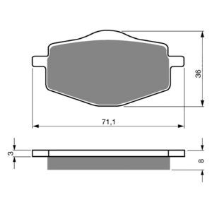 BRAKE PADS GOLDFREN SINTERED SPORTS GF018 - S3 ( PH31 )