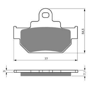BRAKE PADS GOLDFREN SINTERED SPORTS GF030 - S3 ( PH35)