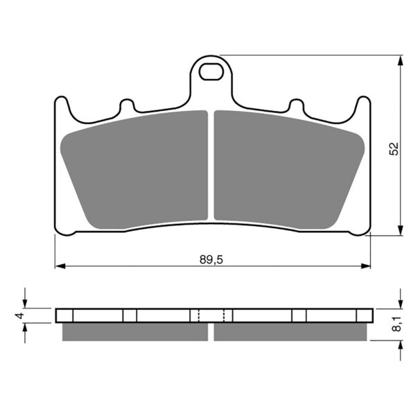 BRAKE PADS GOLDFREN SINTERED SPORTS GF039 - S3 ( PH122 )