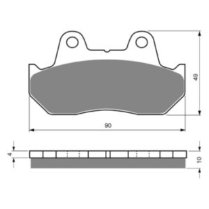 BRAKE PADS GOLDFREN SINTERED SPORTS GF050 - S3 ( PH17 / PH19