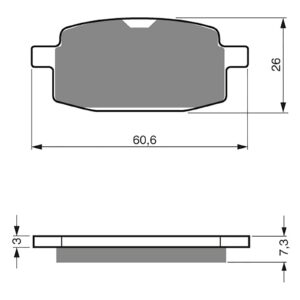 BRAKE PADS GOLDFREN SINTERED SPORTS GF114 - S3 ( PH117 )