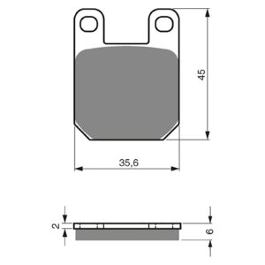 BRAKE PADS GOLDFREN SINTERED SPORTS GF121 - S3 ( PH88 )
