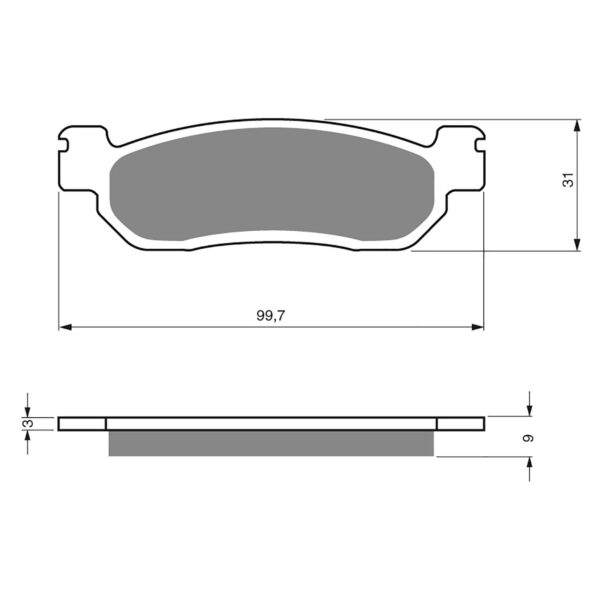 BRAKE PADS GOLDFREN SINTERED SPORTS GF146 - S3 ( PH262 )