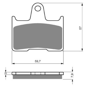 BRAKE PADS GOLDFREN SINTERED SPORTS GF148 - S3 ( PH231 )