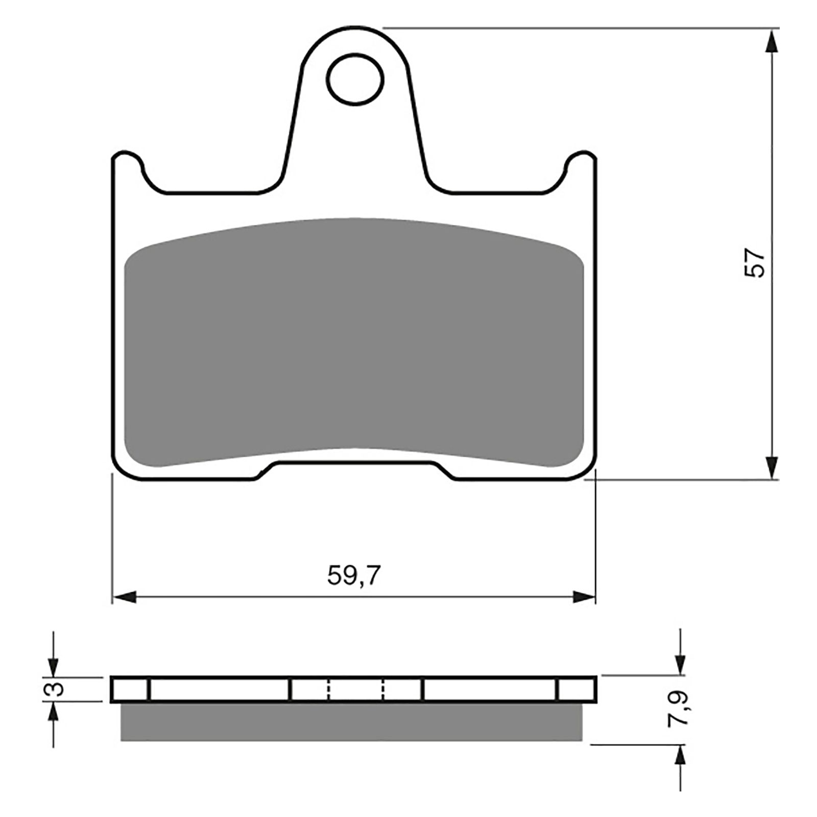 BRAKE PADS GOLDFREN SINTERED SPORTS GF148 - S3 ( PH231 )