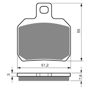 BRAKE PADS GOLDFREN SINTERED SPORTS GF152 - S3 ( PH253 )