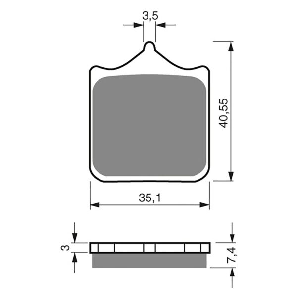 BRAKE PADS GOLDFREN SINTERED SPORTS GF177 - S3 ( PH294 )