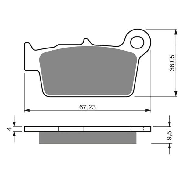 BRAKE PADS GOLDFREN OFFROAD RACING GF187 - K5 ( PR326 )