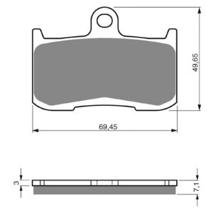 BRAKE PADS GOLDFREN SINTERED SPORTS GF207 - S3 ( PH307 )