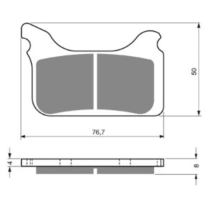 BRAKE PADS GOLDFREN SINTERED SPORTS GF231 - S3 ( PH350 )