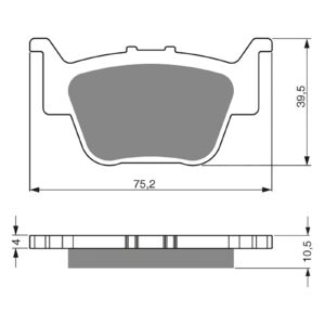 BRAKE PADS GOLDFREN OFFROAD RACING GF243 - K5 ( PR330 )