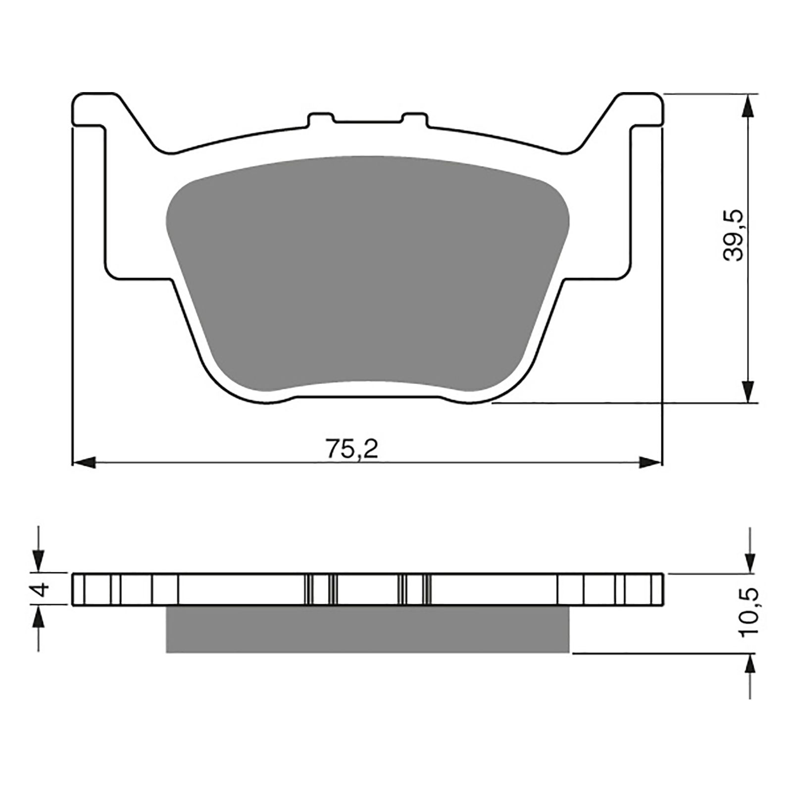 BRAKE PADS GOLDFREN OFFROAD RACING GF243 - K5 ( PR330 )