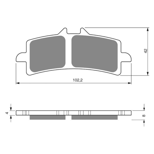 BRAKE PADS GOLDFREN SINTERED SPORTS GF258 - S3 ( PH389 )