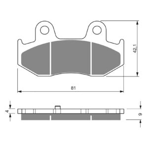 BRAKE PADS GOLDFREN SINTERED SPORTS GF267 - S3 ( PH355 )