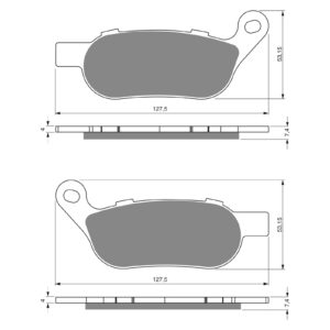 BRAKE PADS GOLDFREN SINTERED SPORTS GF273 - S3 ( PH399 )