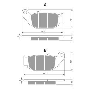 BRAKE PADS GOLDFREN SINTERED SPORTS GF311 - S3 ( PH459 )