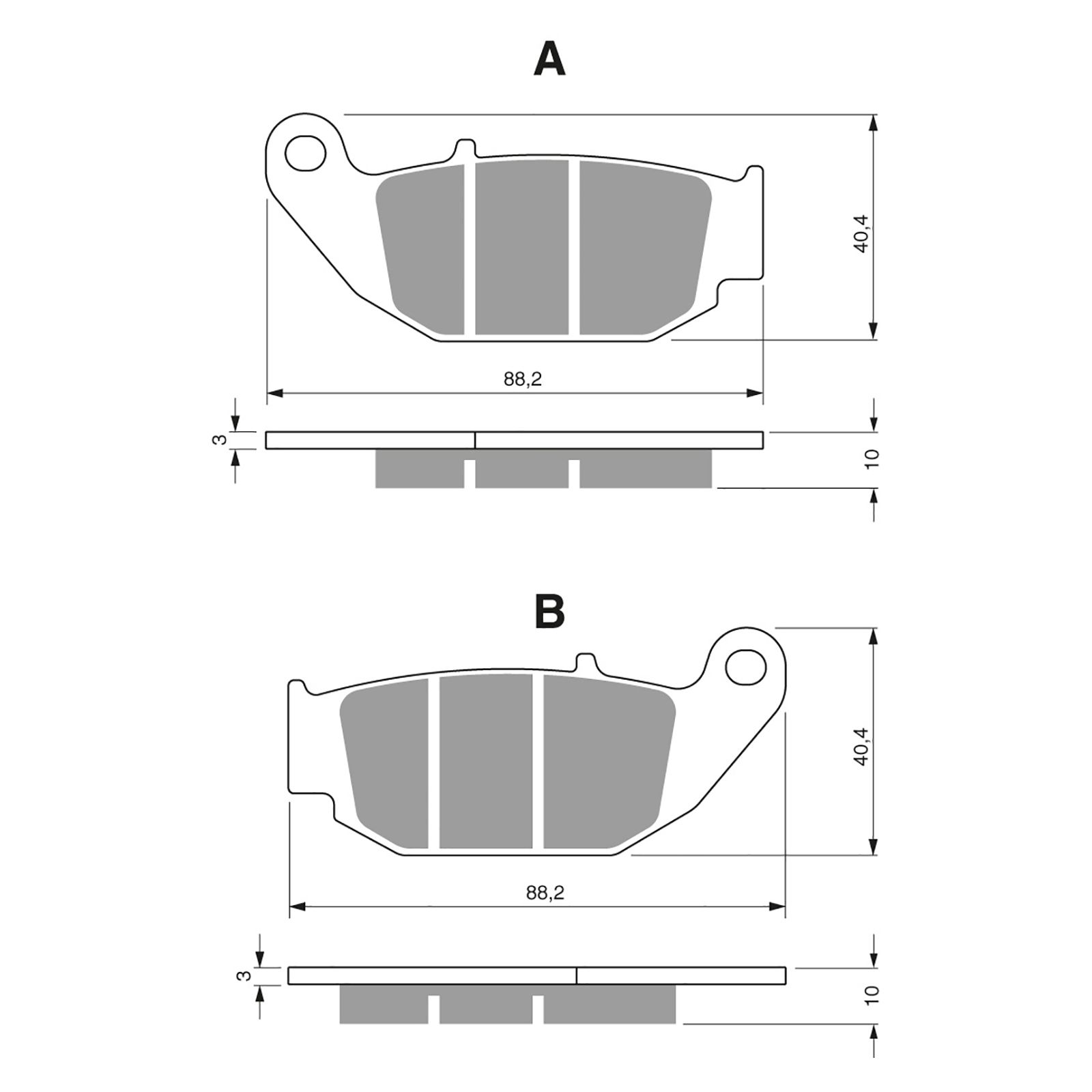 BRAKE PADS GOLDFREN SINTERED SPORTS GF311 - S3 ( PH459 )