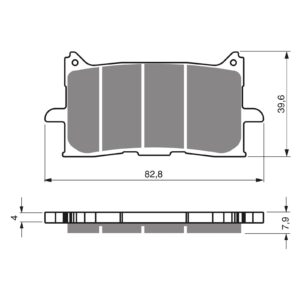 BRAKE PADS GOLDFREN SINTERED SPORTS GF379 - S3 ( PH503 )