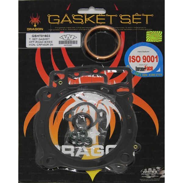 WHITES GASKET SET TOP HON CRF450R 09-16