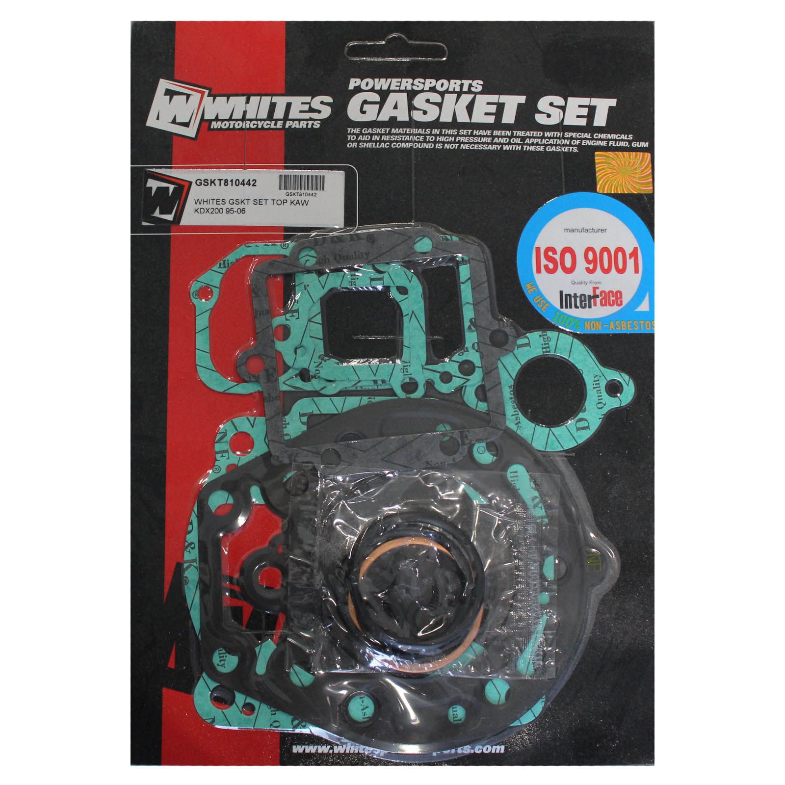 WHITES GASKET SET TOP KAW KDX200 95-06