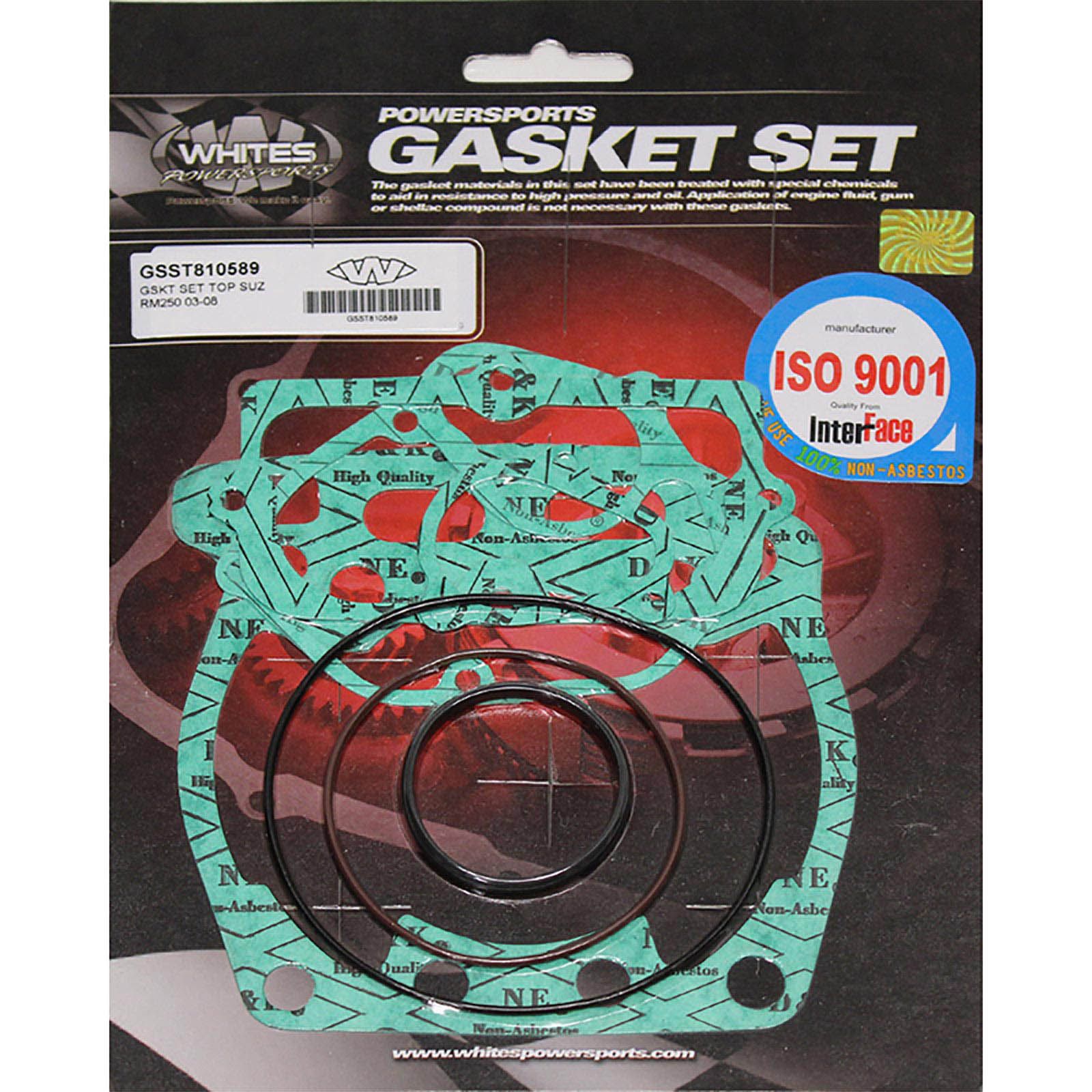 WHITES GASKET SET TOP SUZ RM250 03-08