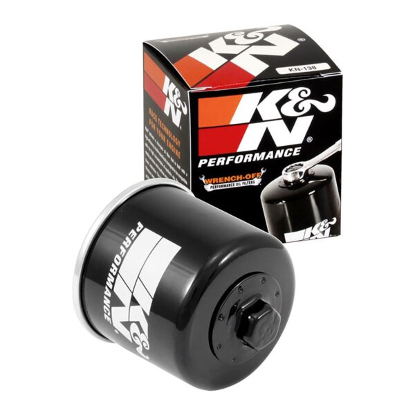 K&N OIL FILTER (HF138 BLK)