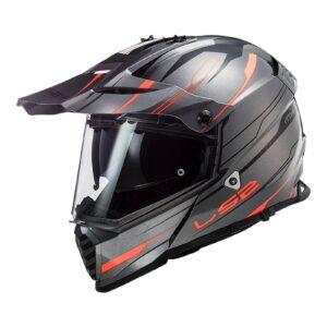 LS2 MX436 PIONEER EVO KNIGHT TIT/FLUO ORG