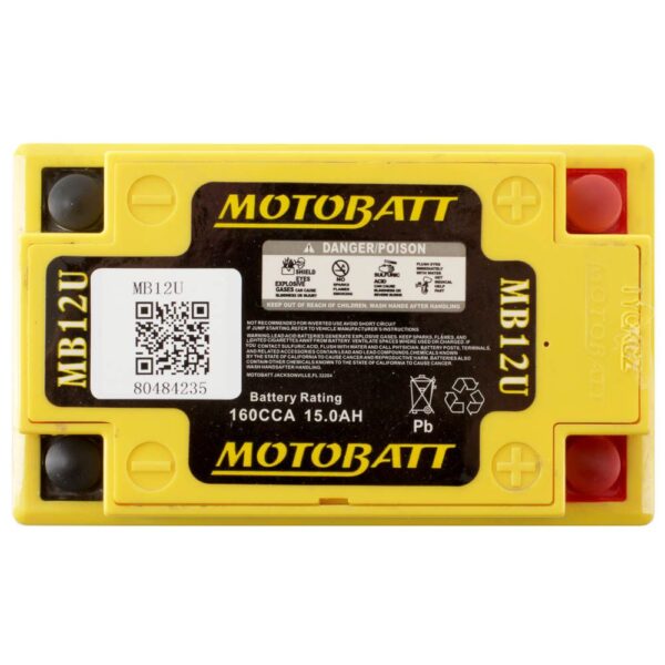 MB12U MOTOBATT QUADFLEX BATTERY (4PCS/CTN)