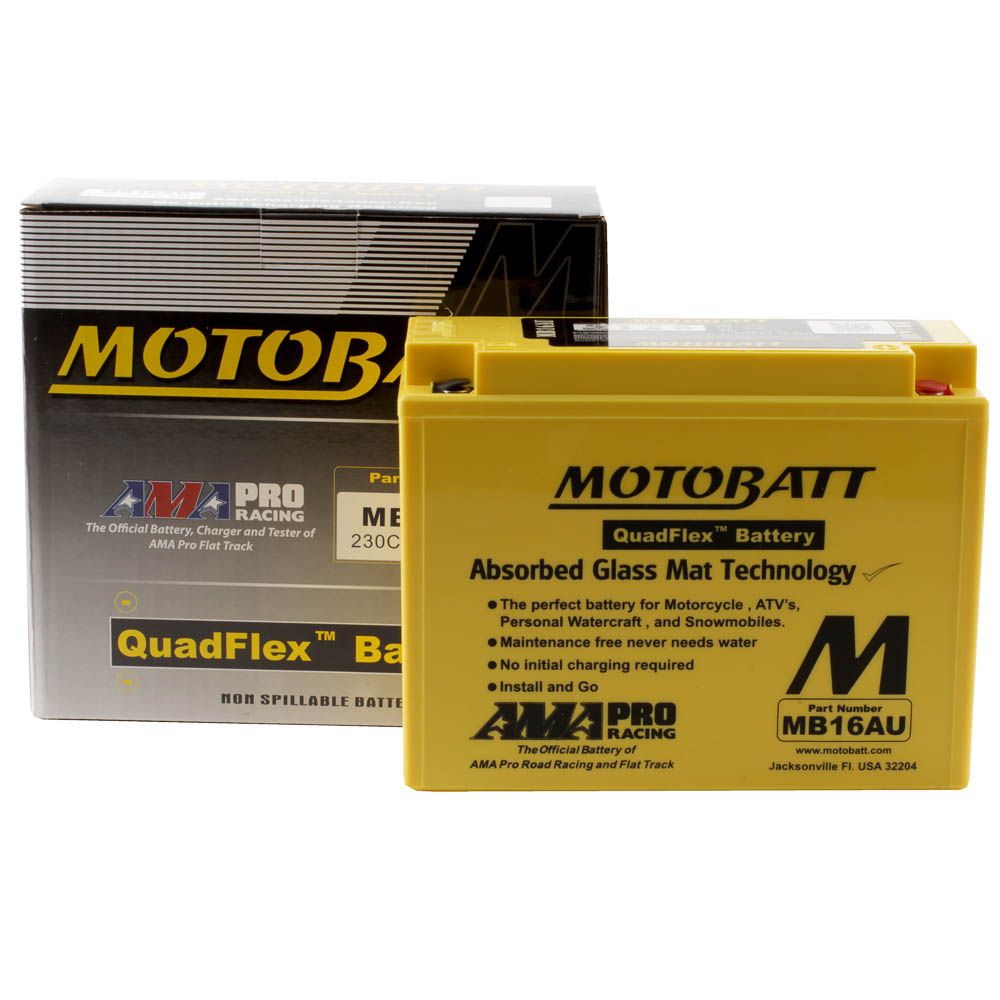 MB16AU MOTOBATT QUADFLEX BATTERY (4PCS/CTN)