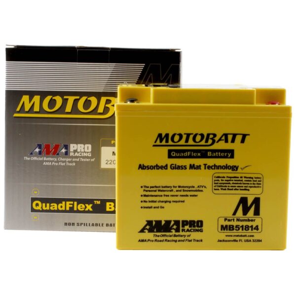 MB51814 MOTOBATT QUADFLEX BATTERY (51913) (4PCS/CTN)