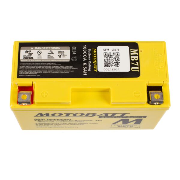 MB7U MOTOBATT QUADFLEX BATTERY (8PCS/CTN)